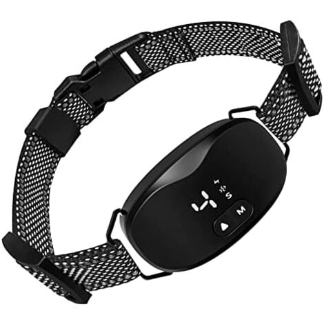 Dog Anti Bark Collar Rechargeable Anti Bark Collar, 3 Modes Electric Shock, Vibration and Sound, Intuitive LED Display, IP67 Waterproof, for Small/Medium/Large Dogs
