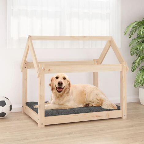 Dog Bed 81x60x70 cm Solid Wood Pine vidaXL