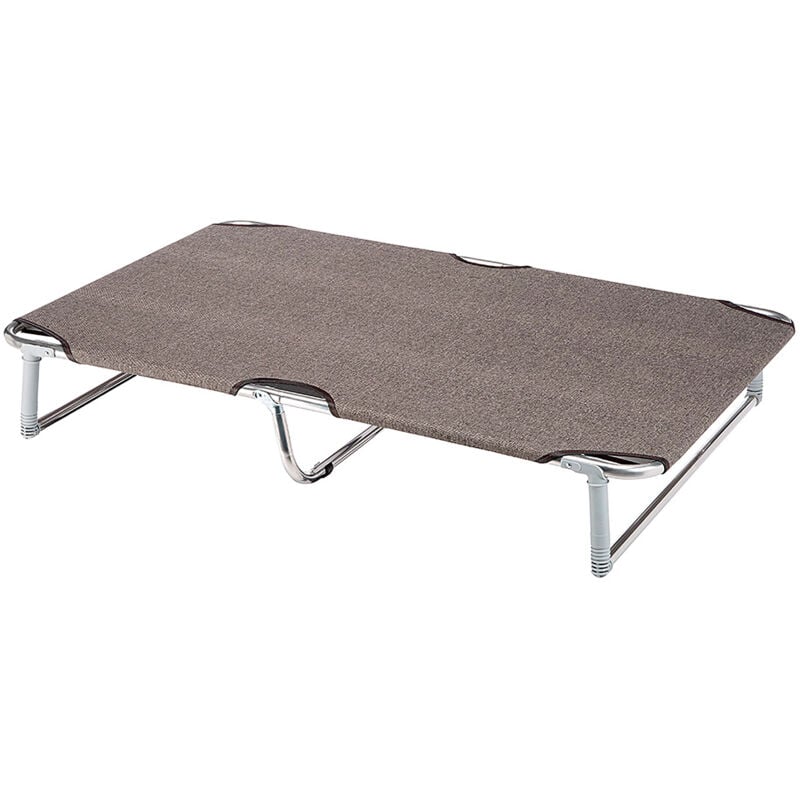 Ferplast DREAM Lit avec support en aluminium et toile sythétique - 4 tailles. Variante 115 - Mesures: 119 x 79 x h 18 cm - Taupe - Taupe