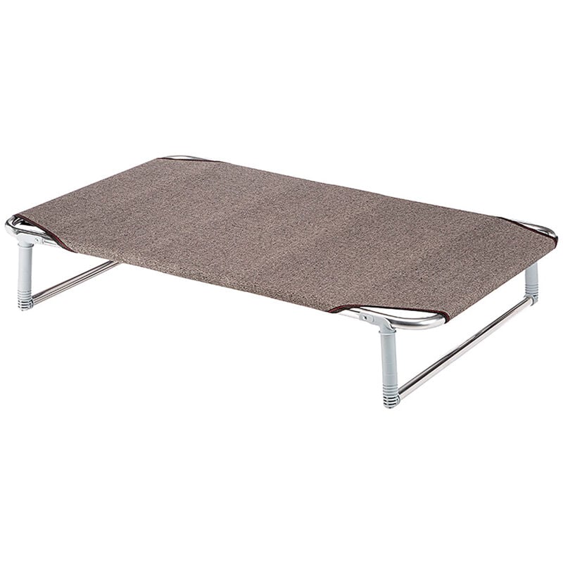 Ferplast DREAM Lit avec support en aluminium et toile sythétique - 4 tailles. Variante 100 - Mesures: 105 x 63 x h 18 cm - Taupe - Taupe