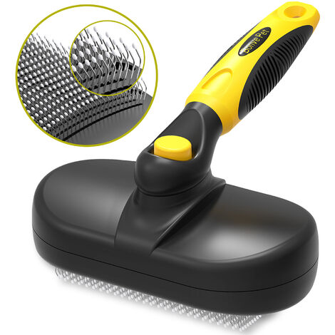 Dog Brush Cat Brush, Professional Dog Grooming Comb and Long Hair Dog Brush, Grooming Rake for Dogs and Cats Effectively Reduces Hair Loss Up to 95%