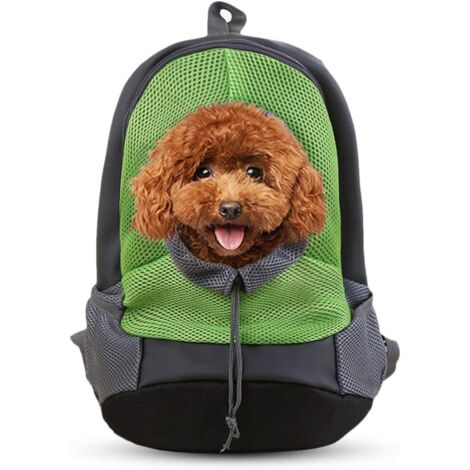 Dog Carrier Backpacks, Small Puppy Carriers, Travel Pet Backpacks, 40 x 35 x 27 cm, Green