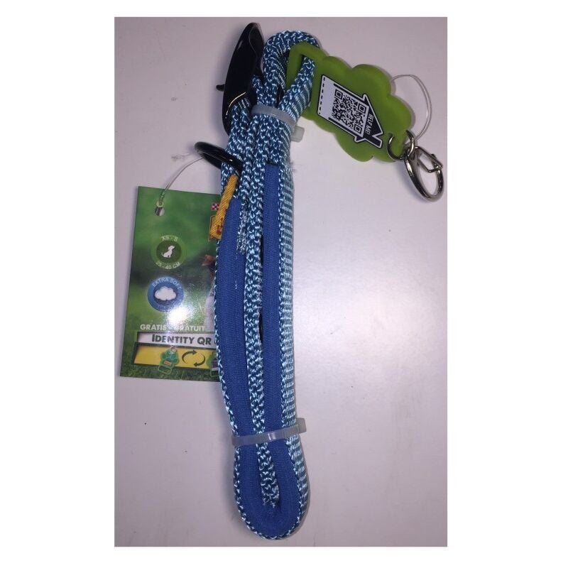 Friskies - Extra-Soft Blue dog collar - Size xs-s 25-40cm - qr code Purina