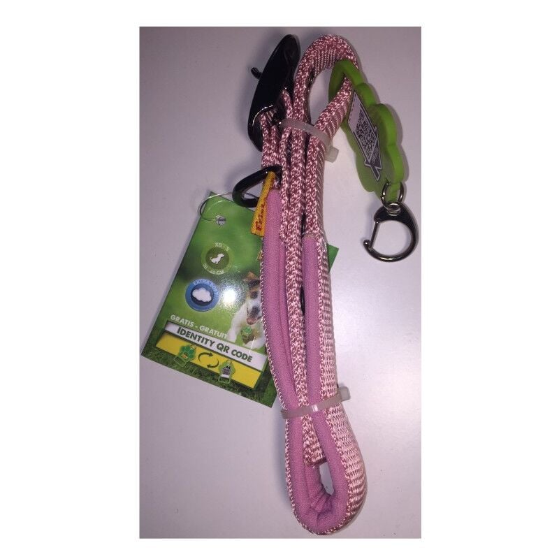 Friskies - Extra-Soft Pink Dog Collar - Size xs-s 25-40cm - qr code Purina