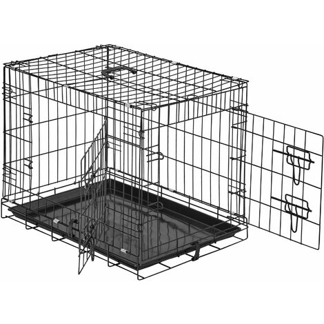 Dog crate collapsible - dog cage, pet carrier, puppy crate