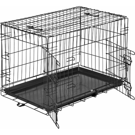 Dog crate collapsible - dog cage, pet carrier, puppy crate