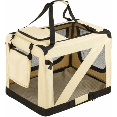 Dog crate foldable - dog cage, pet carrier, puppy crate