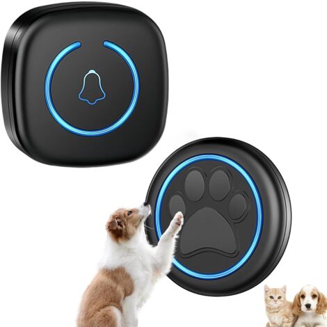 Dog Door Bell for Potty Training, Smart Wireless Doggie Doorbell to Go Outside, Over 1000 Feet Long Range with IP65 Waterproof Super-Light Touch Button, 60 Melodies & Adjustable Volume, 1 Button
