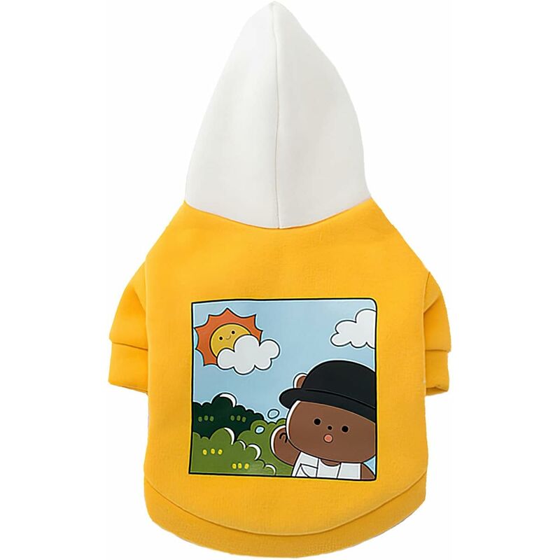 Fei Yu - Dog Hoodie Winter (m, Jaune)