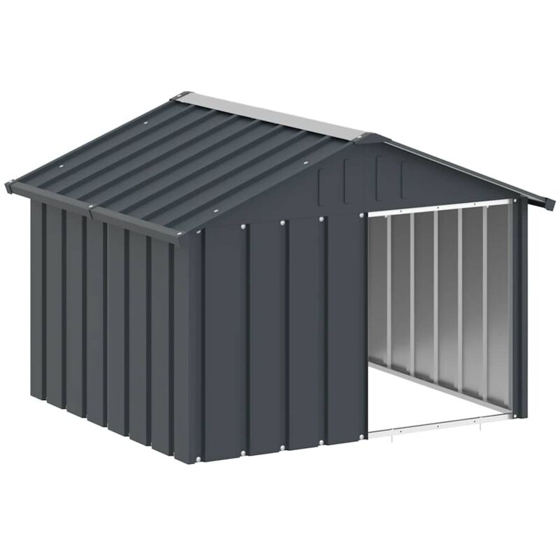 Vidaxl - Dog House Anthracite 116.5x103x81.5 Cm Galvanised Steel