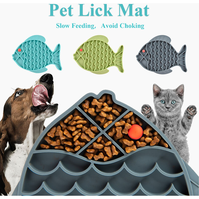 Dog Lechez Mat Alimentation Lente Pet Cat Treats Calmant Et Anxiete Soulagement Ennui Reduction De Baignade Toilettage Formation Super Pour Une