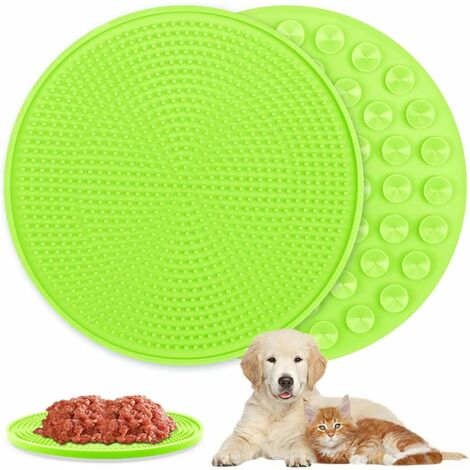 Round Silicone Pet Supplies Food Licking Pad Slow Feeder Dog Cat Mat with  Suction Cup - China Pet Lick Pad and Pet Licking Mat price