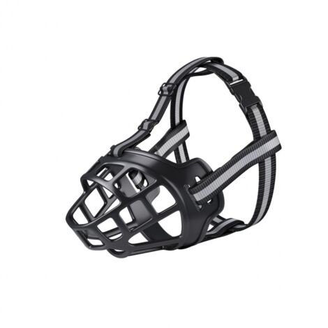 Dog Muzzle, Dog Muzzle with Breathable Mesh and Strong Nylon Headband, Better Prevent Biting, Chewing and Barking Muzzle