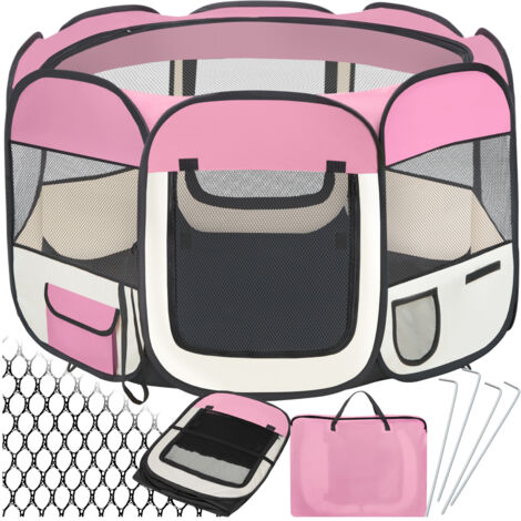 Dog pen pop-up made of polyester - dog playpen, puppy pen, puppy playpen