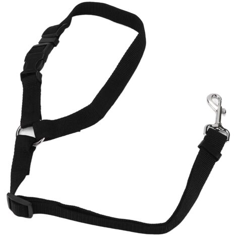 Dog Seatbelt Nylon Black Adjustable Professional Durable Car Safety Harness Pet SuppliesBlack