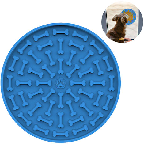 Dog Lick Mat  Non Slip Silicone Snuffle Pad Foldable Dog Slow Feeder  Boredom Anxiety Reducer
