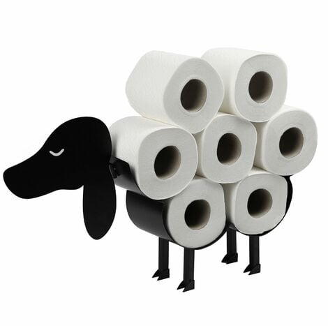 Dog Toilet Roll Holder | Pukkr - Black