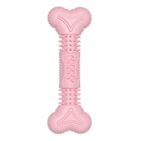 Dog Toy, Natural Rubber Teeth Cleaning Chew Toy for Medium and Small Dogs, Not for Aggressive Dogs (Cherry Blossom Powder)