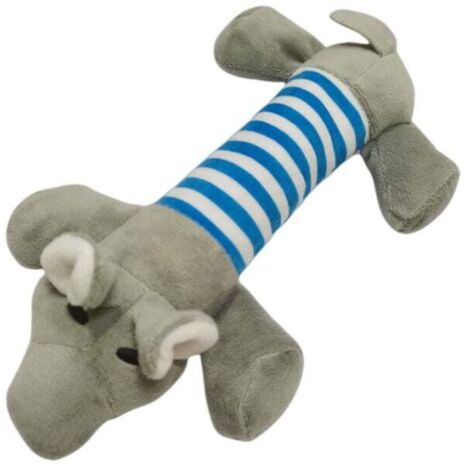 Dog Toy, Squeaky Dog Toys, Animal Chew Toy, Plush Toy Gift with Squeak Sound (Elephant) MUMU