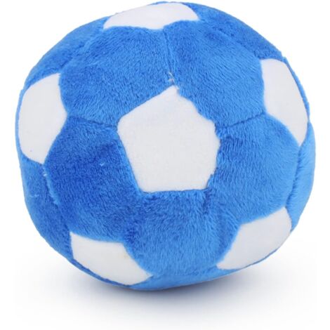 Dog Toys Balls - Chewable Plush Football for Dogs, Soft Pet Squeaky Ball Stuffed with Fluffy, Durable Indoor Outdoor Dog Puzzle Toy, Birthday for Puppy Small and Medium Breeds