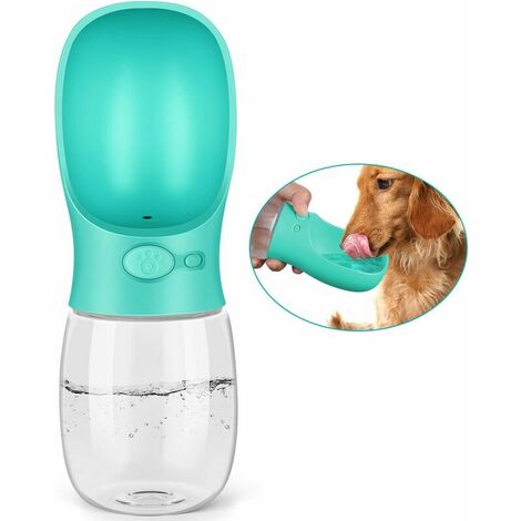 Dog Water Bottle, 350ml Leak Proof Dog Water Bottle, Portable Dog Water Dispenser, Cat for Walk, Travel