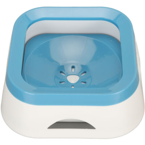 Dog Water Bowl Multipurpose Large Capacity Spill Proof Detachable Pet Water Bowl with Floating Disk for Dogs Cats Pets Blue