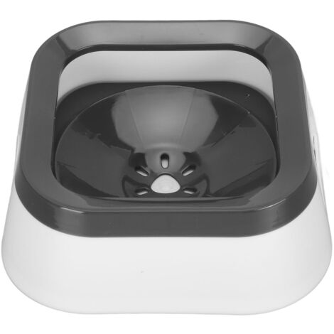 Dog Water Bowl Multipurpose Large Capacity Spill Proof Detachable Pet Water Bowl with Floating Disk for Dogs Cats Pets Grey