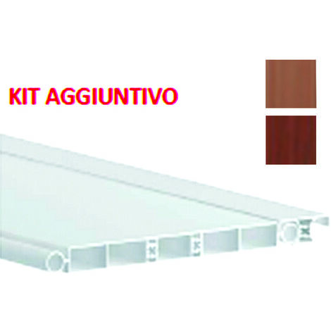 DOGA AGGIUNTIVA IN PVC PER PORTA A SOFFIETTO  cm.13x210 bianco    PINTO