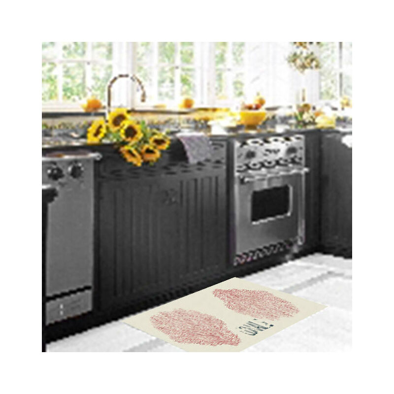 

Camino de cocina, 100% Made in Italy, Alfombra antimanchas con impresión digital, Camino antideslizante y lavable, Modelo Elysia, cm 180x52 - Doge