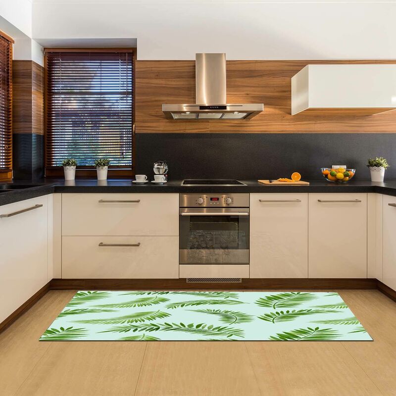 

Camino de cocina, 100% Made in Italy, Alfombra antimanchas con impresión digital, Camino antideslizante y lavable, modelo Ethan, 180x52 cm - Doge