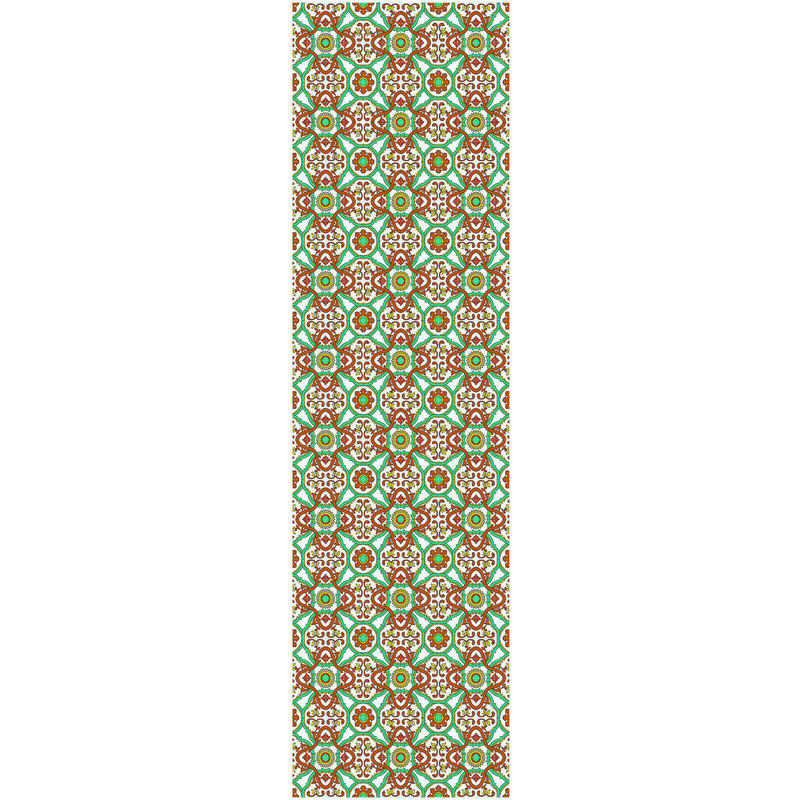 

Camino de cocina, 100% Made in Italy, Alfombra antimanchas con impresión digital, Camino antideslizante y lavable, Modelo Maiolica - Grâce, cm 180x52