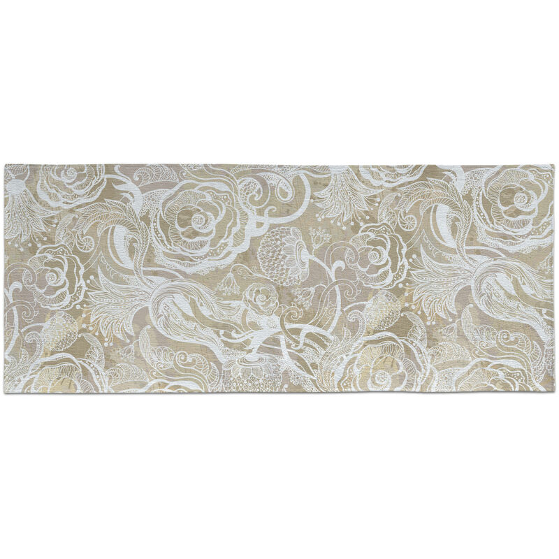 

Doge Milano Camino de cocina, 100% Made in Italy, Alfombra antimanchas con impresión digital, Camino antideslizante y lavable, modelo Elton, 180x75 cm