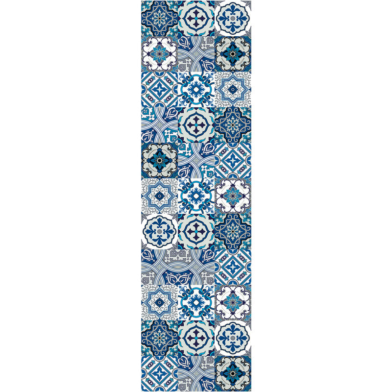 

Camino de cocina, 100% Made in Italy, Alfombra antimanchas con impresión digital, Camino antideslizante y lavable, Modelo Maiolica - Chretien, cm
