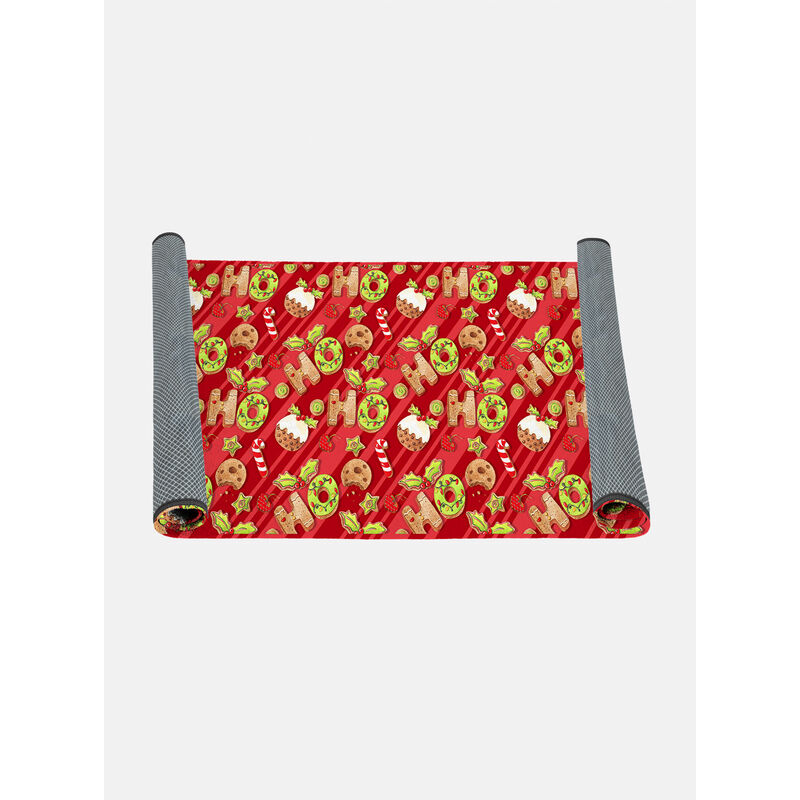 

Doge Milano Camino de cocina, 100% Made in Italy, Alfombra antimanchas con impresión digital, Camino antideslizante y lavable, Modelo Navidad