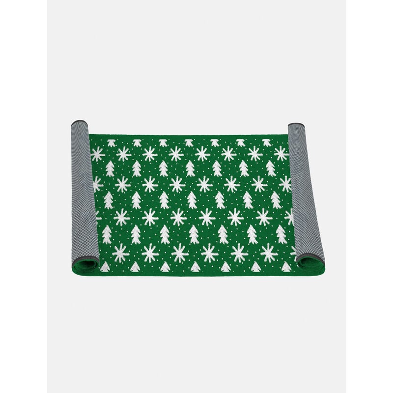 

Camino de cocina, 100% Made in Italy, Alfombra antimanchas con impresión digital, Camino antideslizante y lavable, Modelo navideño - Cathy, cm 180x52