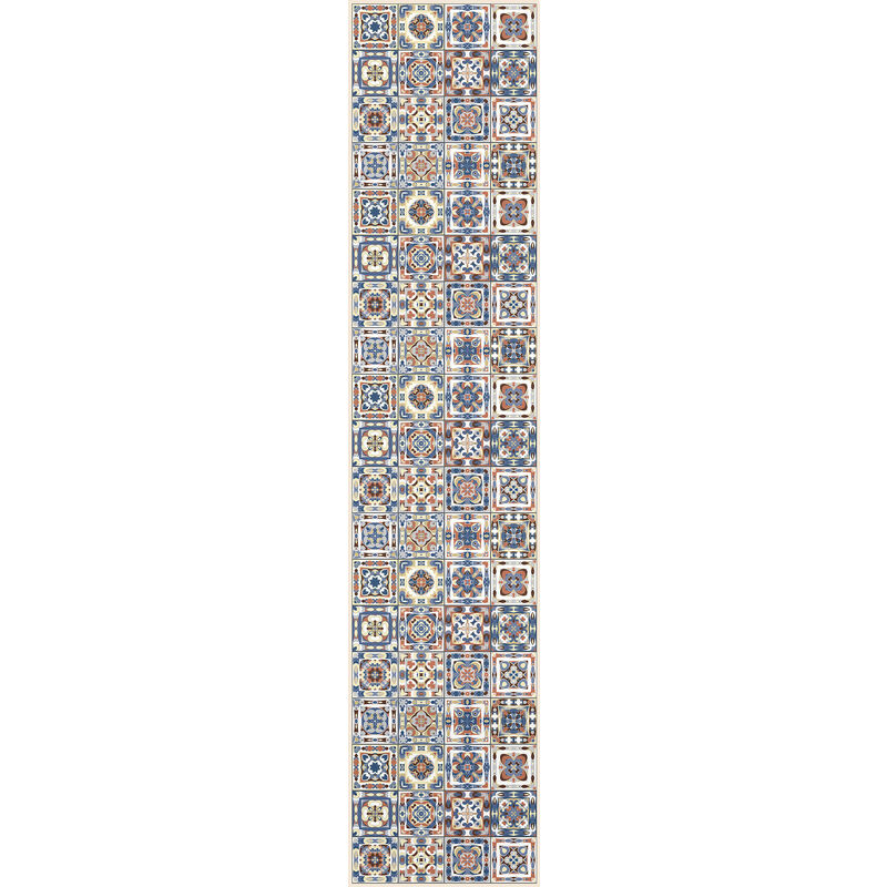 

Camino de cocina, 100% Made in Italy, Alfombra antimanchas con impresión digital, Camino antideslizante y lavable, Modelo Maiolica - Bernetta, 240x52