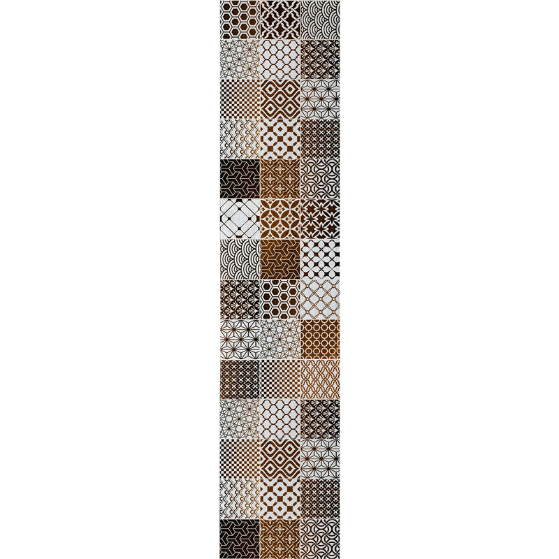 

Camino de cocina, 100% Made in Italy, Alfombra antimanchas con impresión digital, Camino antideslizante y lavable, modelo Elsenborn, 240x52 cm - Doge