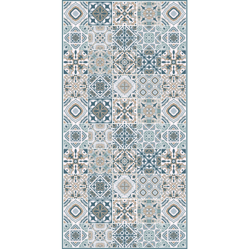 

Doge Milano Camino de cocina, 100% Made in Italy, Alfombra antimanchas con impresión digital, Camino antideslizante y lavable, Patrón geométrico