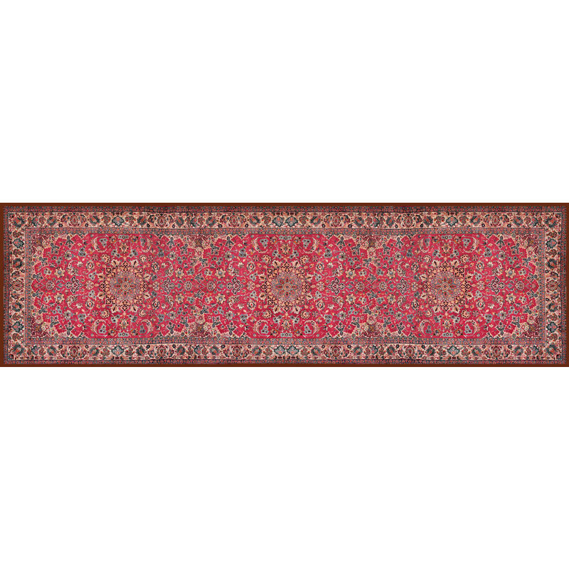 

Camino de cocina, 100% Made in Italy, Alfombra antimanchas con impresión digital, Camino antideslizante y lavable, Modelo Vintage - Conner, 140x52 cm