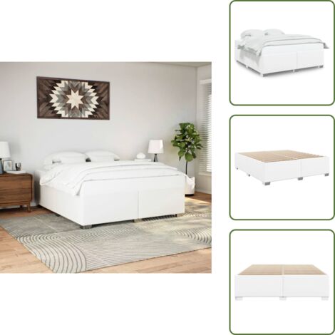 Doghe - vidaXL Giroletto Bianco 200x200 cm in Similpelle - Sostegno
