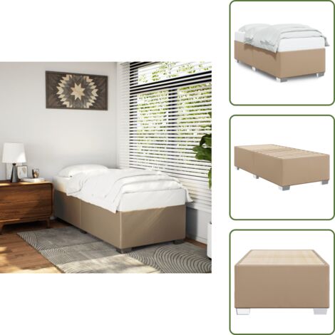Doghe - vidaXL Giroletto Cappuccino 100x200 cm in Similpelle - Letto con doghe