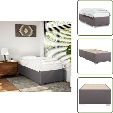 Doghe - vidaXL Giroletto Grigio 100x200 cm in Similpelle - Letto