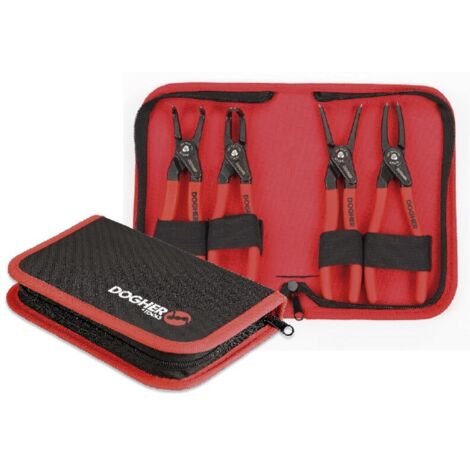 Dogher 220X-002 ESTUCHE 4PCS ALICATES SEEGER PRO 180MM