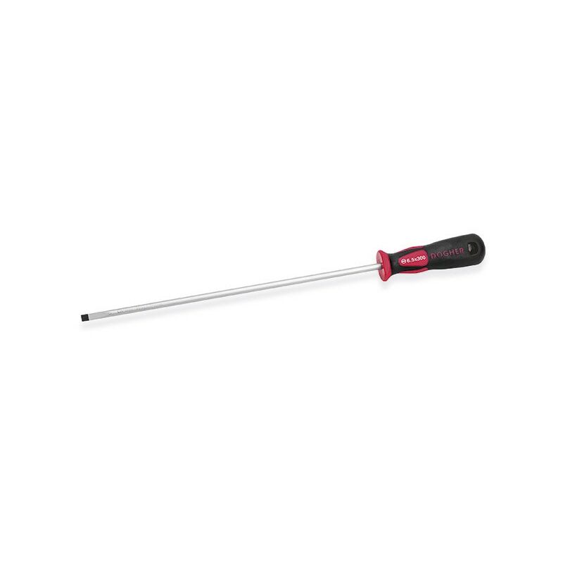 Tournevis professionnel CrMo, S/Long, Bouche droite, 4x250 mm Dogher 331-040-250