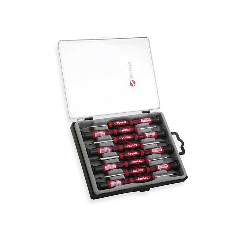 Jeu de tournevis de précision, 50 mm, 8 pièces, Professionnel Dogher 380-003