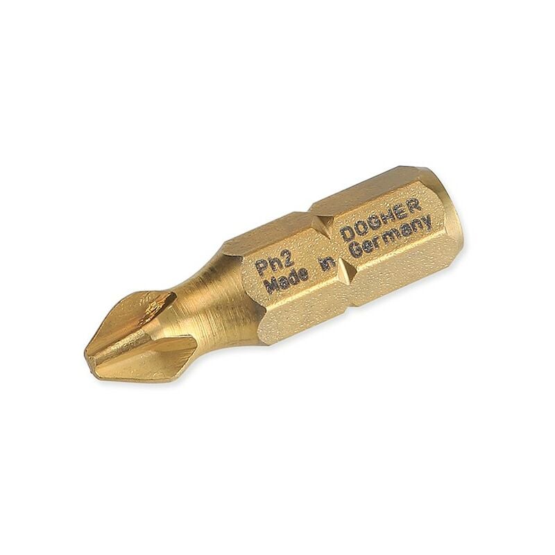 Dogher - Boite de 5 embouts de tournevis S2, tin, PH1 420-PH1-5
