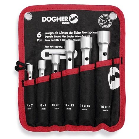 Dogher 460-001 BOLSA NYLON 6 LLAVES DE TUBO HEXAGONAL
