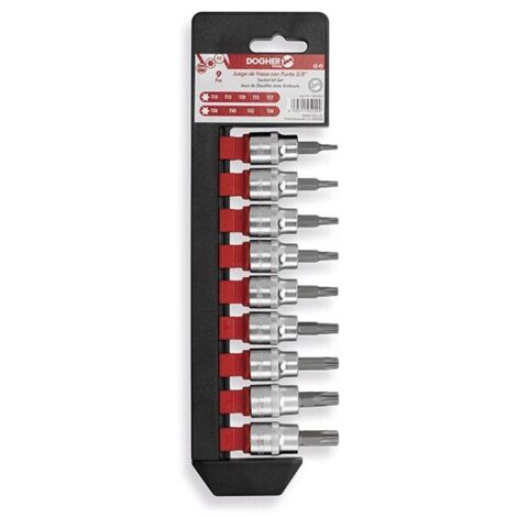 Dogher 523-051 JUEGO 9 UD. V.PUNTAS TORX 3/8