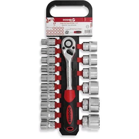 Dogher 530-072 JUEGO 17 UD. VASO BIHEX. 1/2 10-32MM
