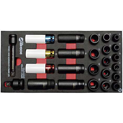 Dogher 570-080 B. COMB 1/3 25 UD.VASOS IMPACTO 1/2